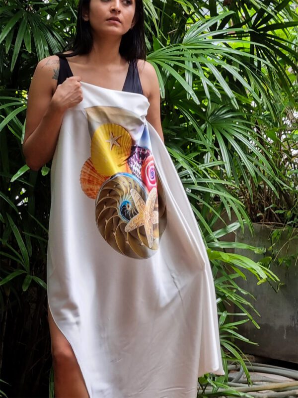 Nautilus Shell Silk Wrap