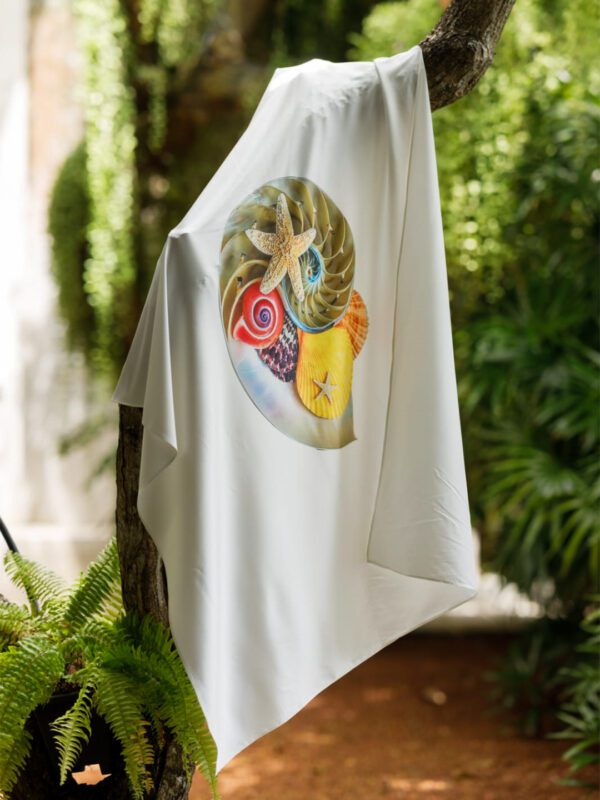 Nautilus Shell Silk Wrap