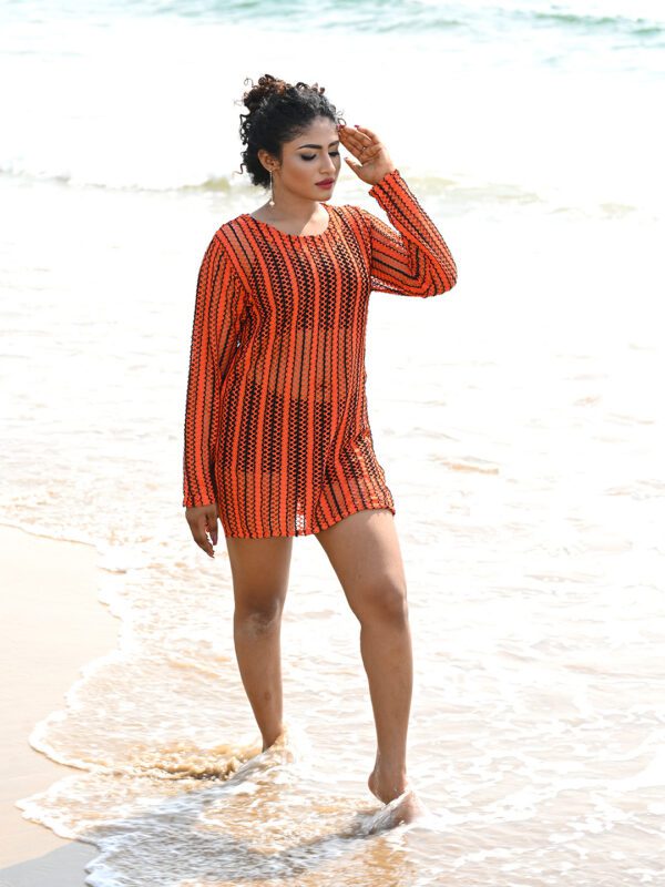 Sheer Mesh Swimwear Cover-up