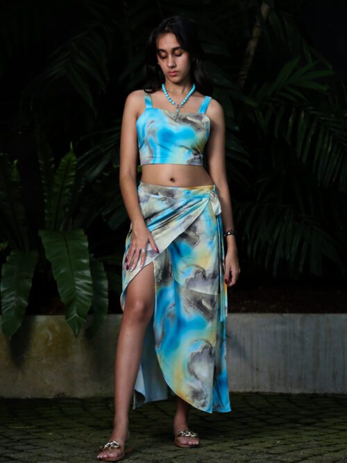 Oyster Silk Two Piece