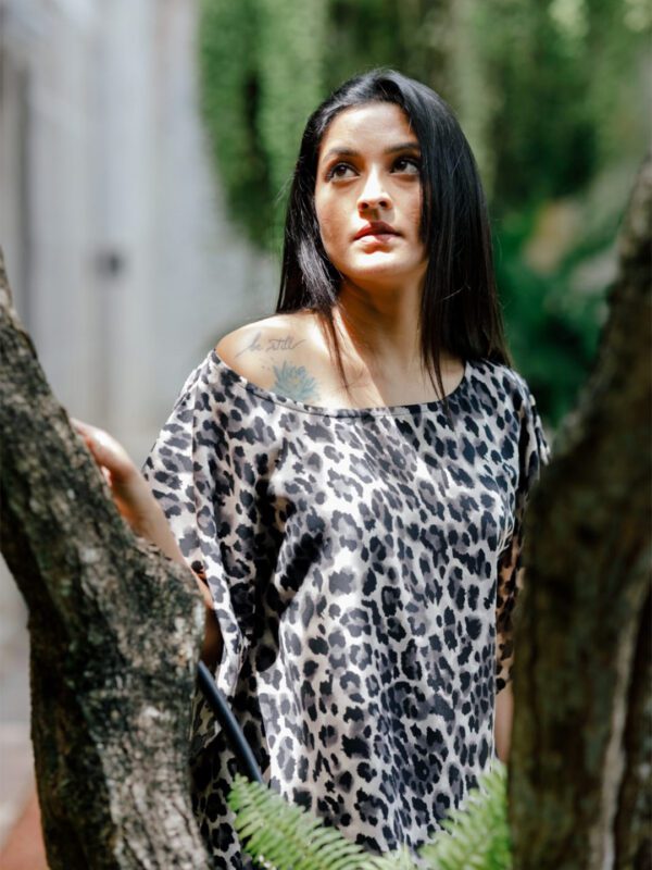 Animal Print Long Dress