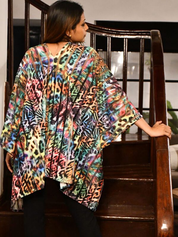 Animal Print Bat Cardigan