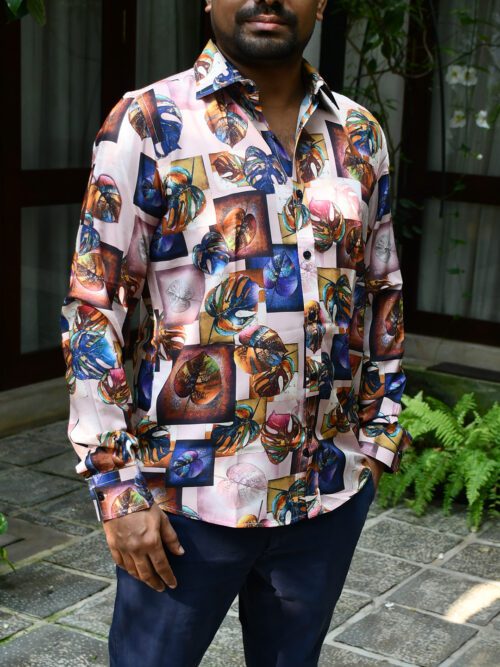 Floral Print Gents Shirt