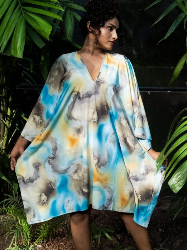 Oyster Poncho Style Dress