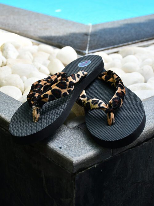Panthera Print Flip-Flop