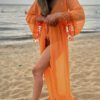 Chiffon Tasseled Robe