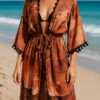 Chiffon Floral Beach Robe