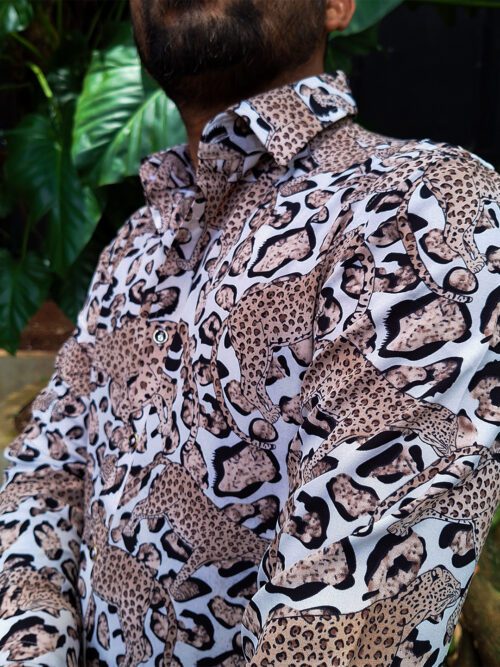 Panther Print Gents Shirt