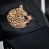 Embroidered Leopard Head Cap