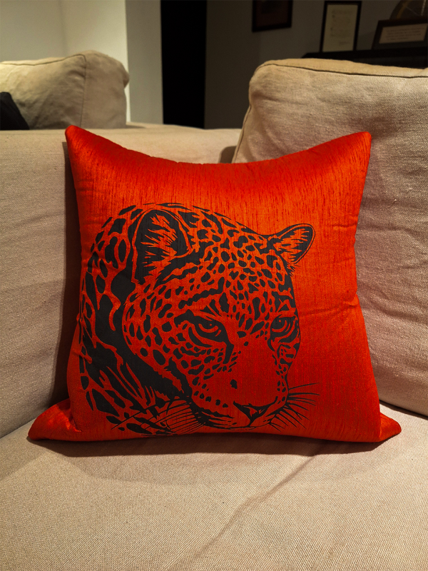 Panthera Head Pillow Cover